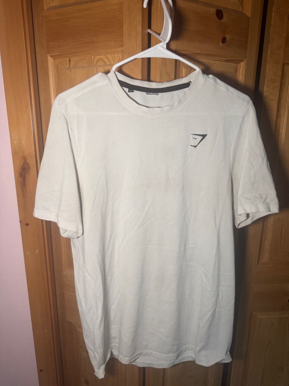 Gymshark Men's White Short Sleeve Performance Tee